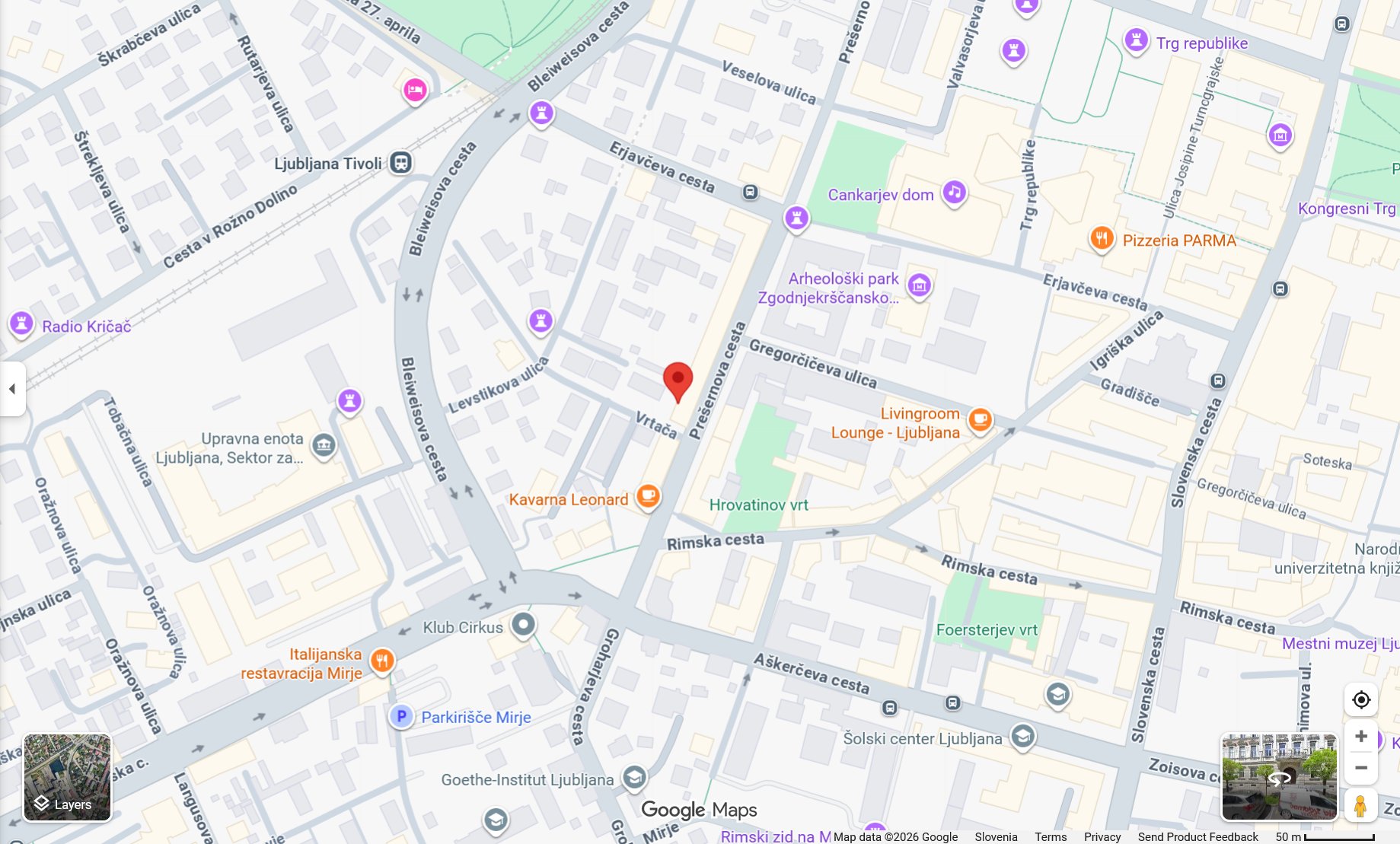 Naslov: ISA institut - Prešernova cesta 5 - Ljubljana